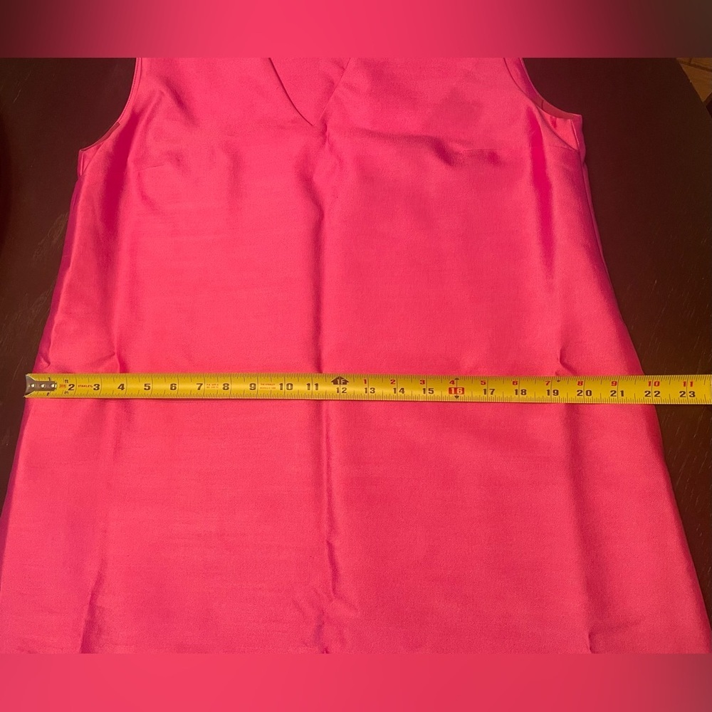 Abbey Glass pink sleeveless dress with crochet hem - Picture 8 of 9